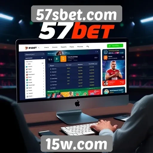 Interface do usuário do site 57sbet.com e sua usabilidade